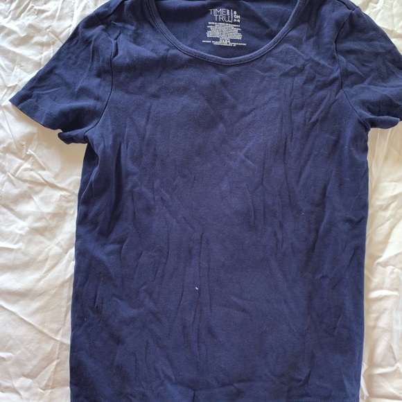 Navy Blue Time and Thru T-Shirt - Picture 1 of 2